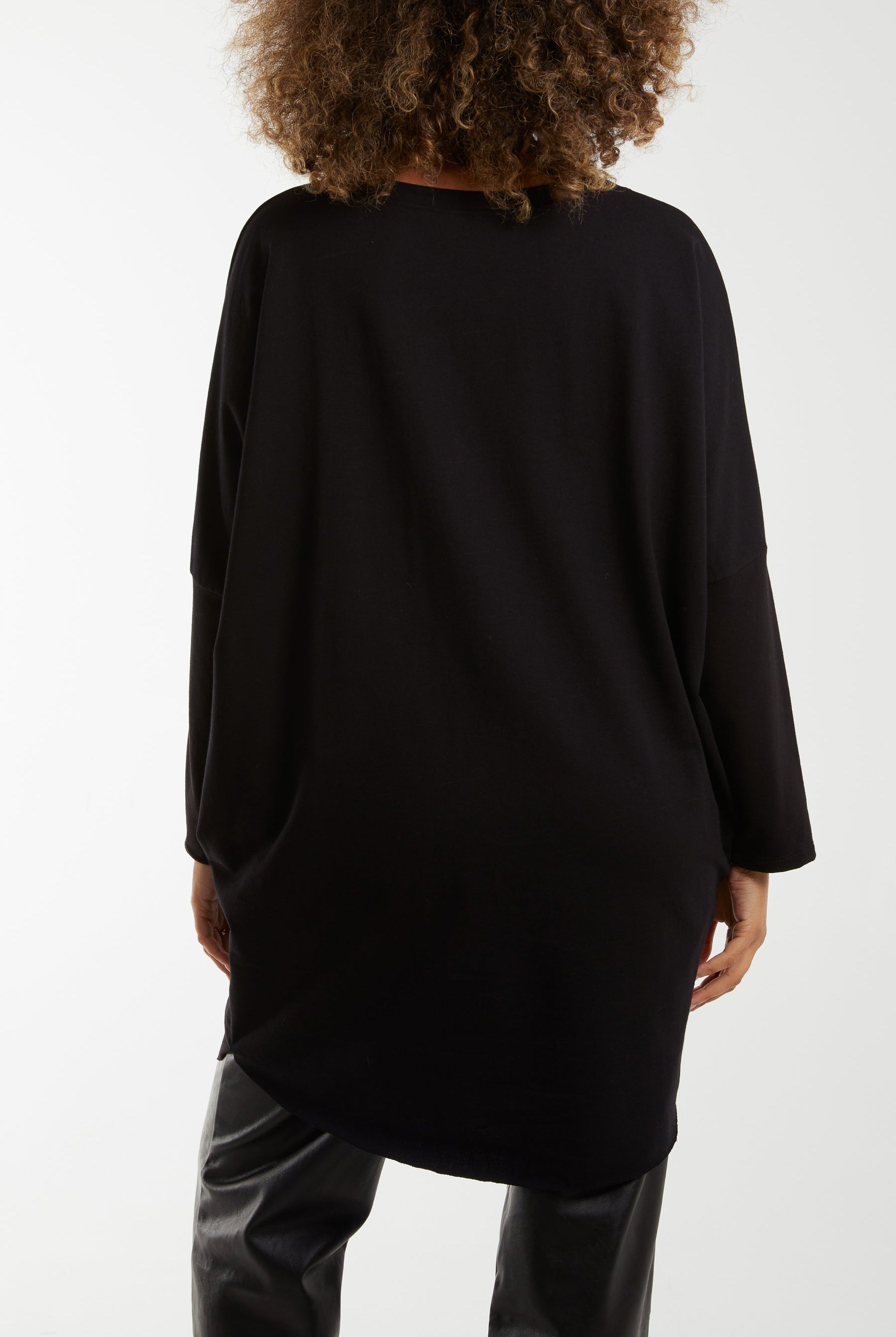 Sequin Festive Glasses Sweatshirt/Dress Dresses WearAll