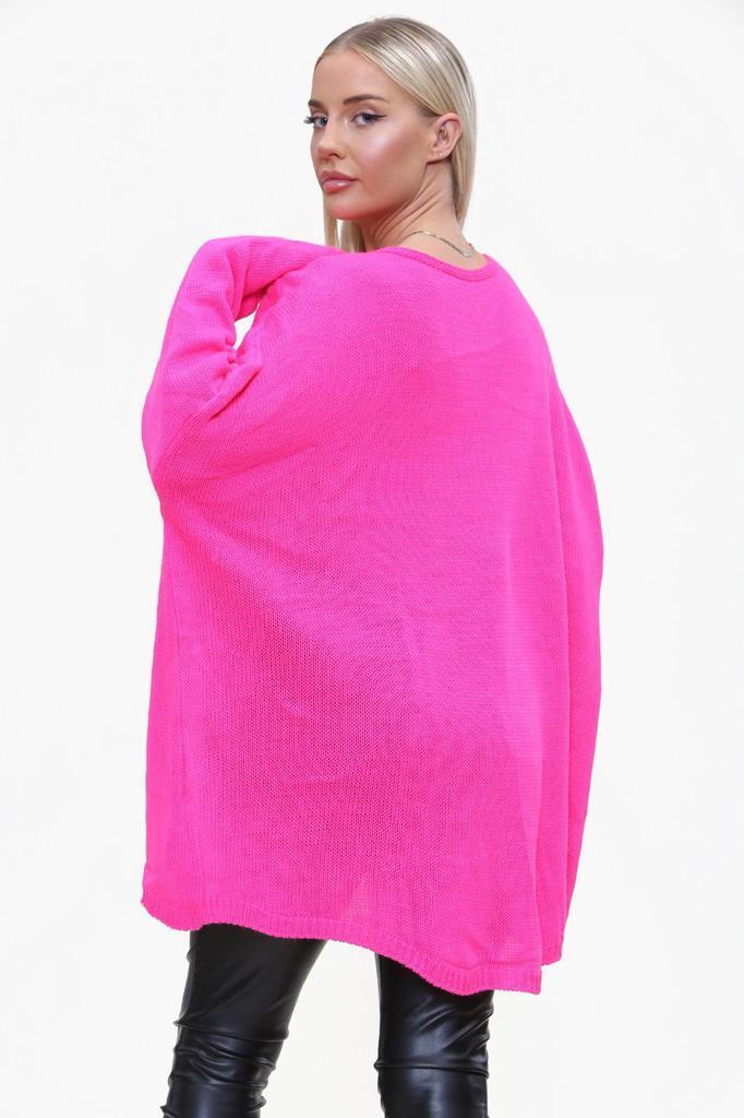 Heart Print Oversized Jumper Jumper & Cardigan WearAll