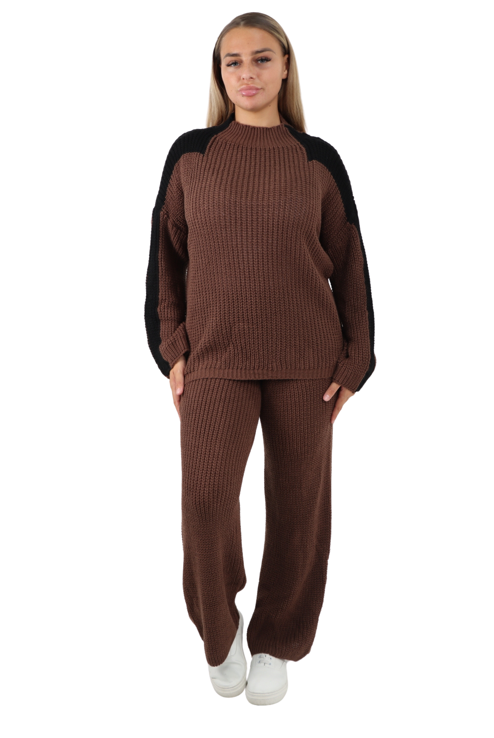 Italian Patch Knitted Co-Ord Set Tracksuit Dress WearAll