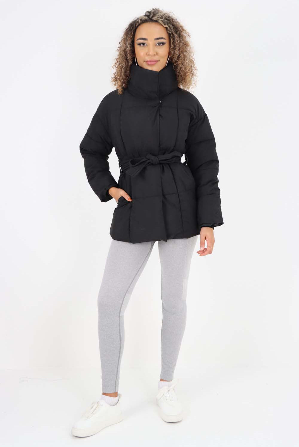 Italian Belted Hooded Jacket Coat Jackets & Coat WearAll