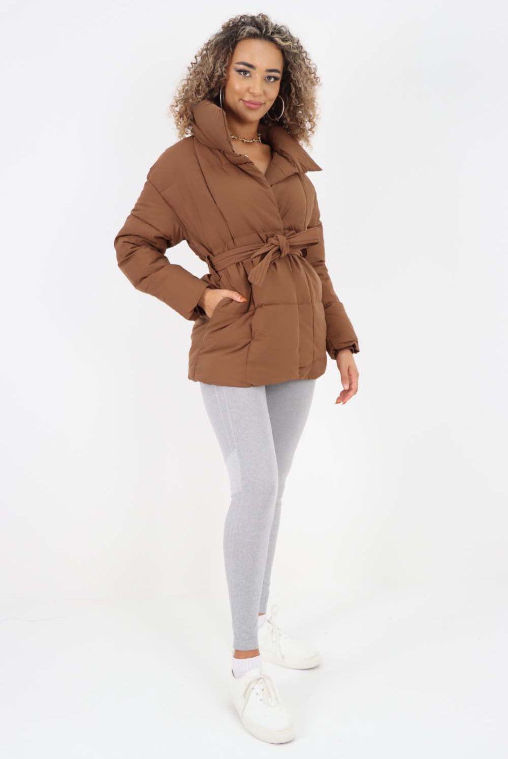 Italian Belted Hooded Jacket Coat Jackets & Coat WearAll