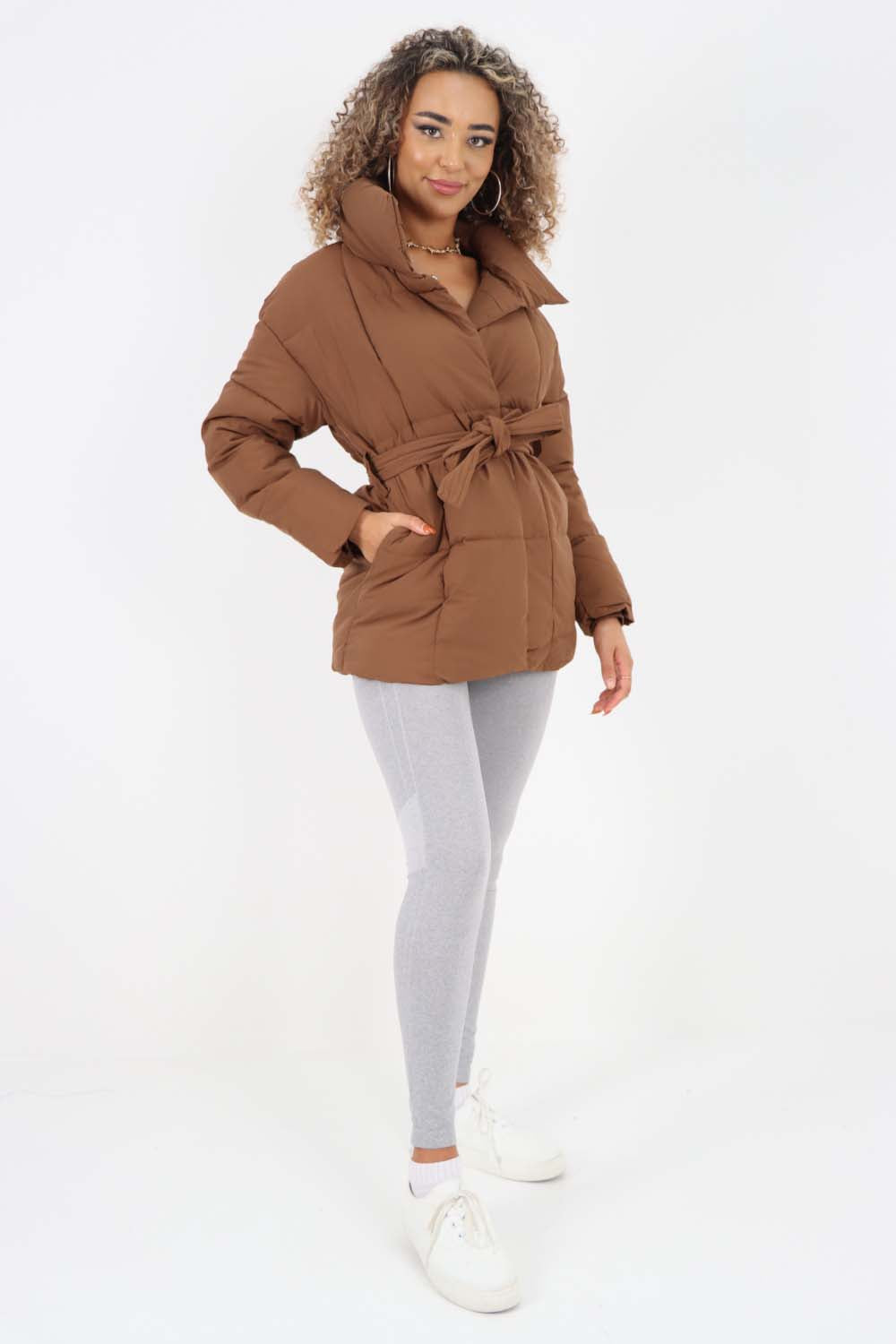 Italian Belted Hooded Jacket Coat Jackets & Coat WearAll