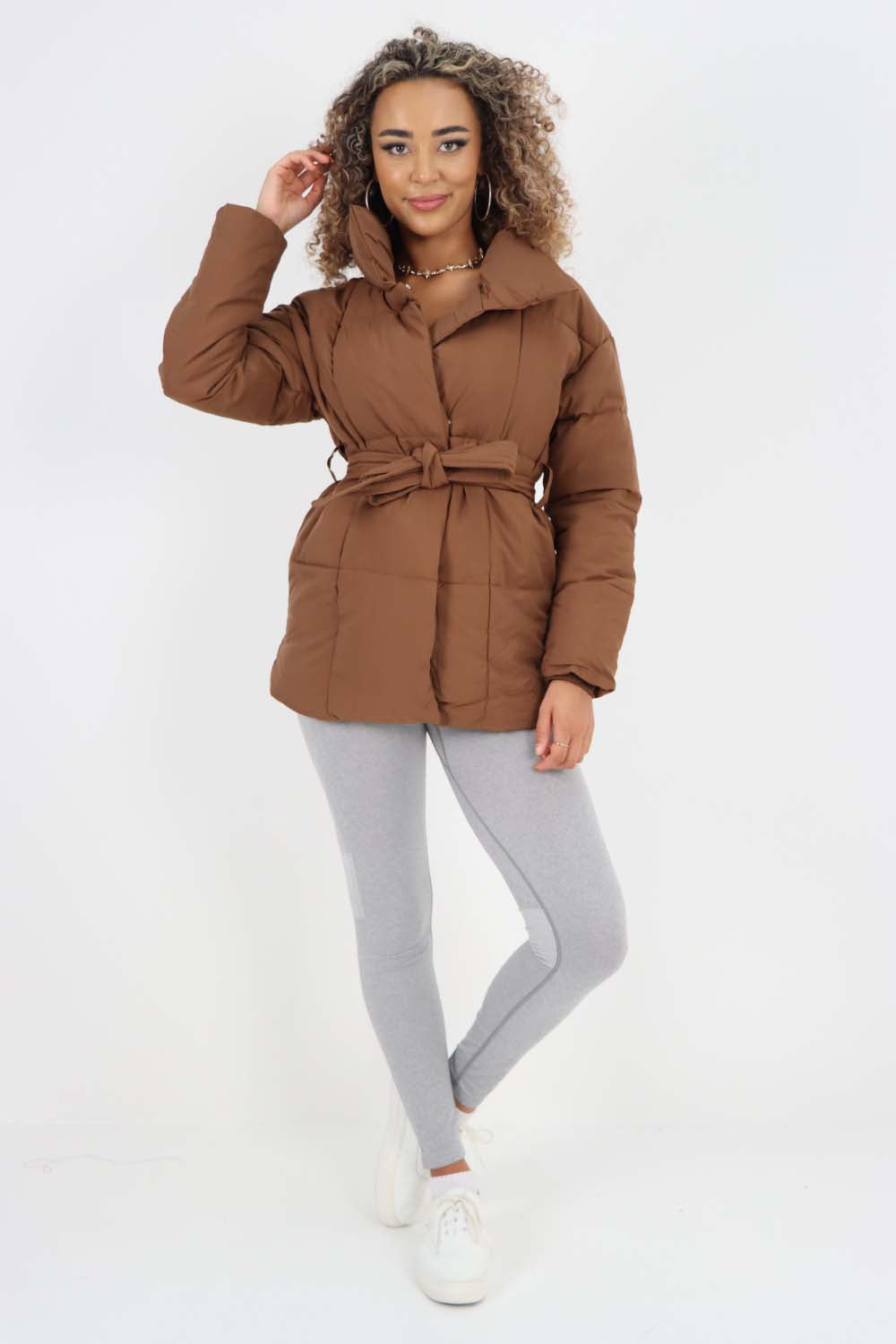 Italian Belted Hooded Jacket Coat Jackets & Coat WearAll