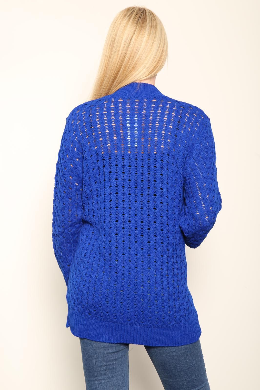 Cable Knitted Open Pocket Cardigan Knitted Cardigan WearAll