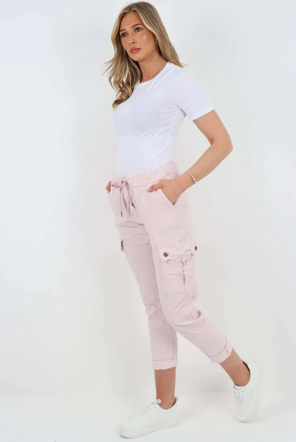 Italian Drawstring Waistband Magic Cargo Trouser Trouser WearAll