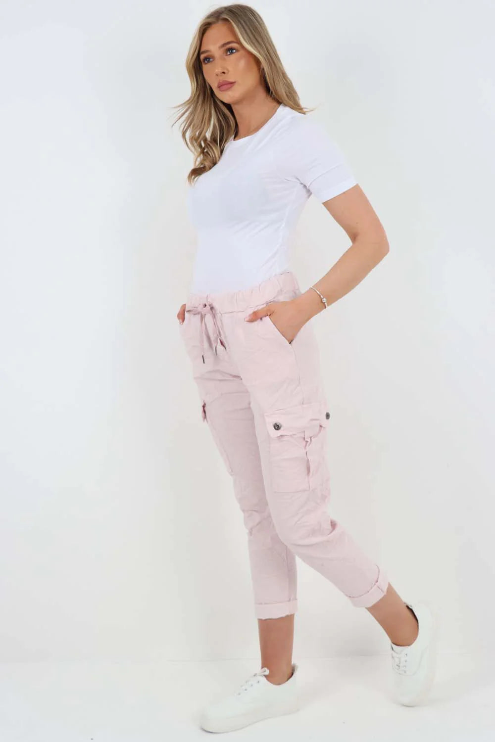 Italian Drawstring Waistband Magic Cargo Trouser Trouser WearAll