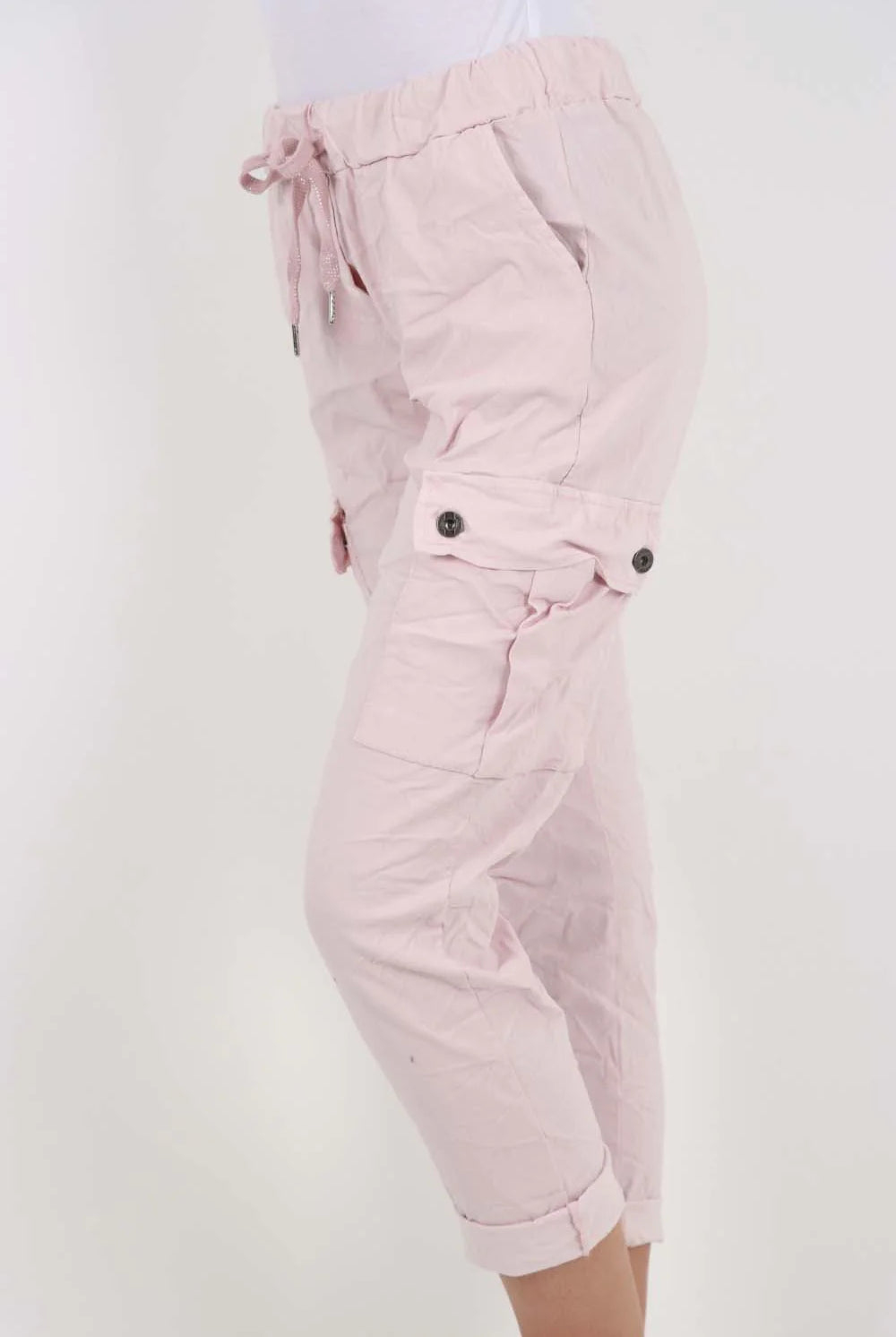 Italian Drawstring Waistband Magic Cargo Trouser Trouser WearAll