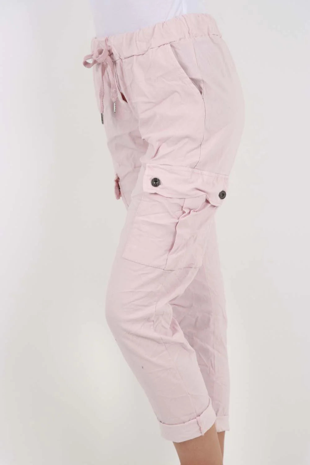 Italian Drawstring Waistband Magic Cargo Trouser Trouser WearAll