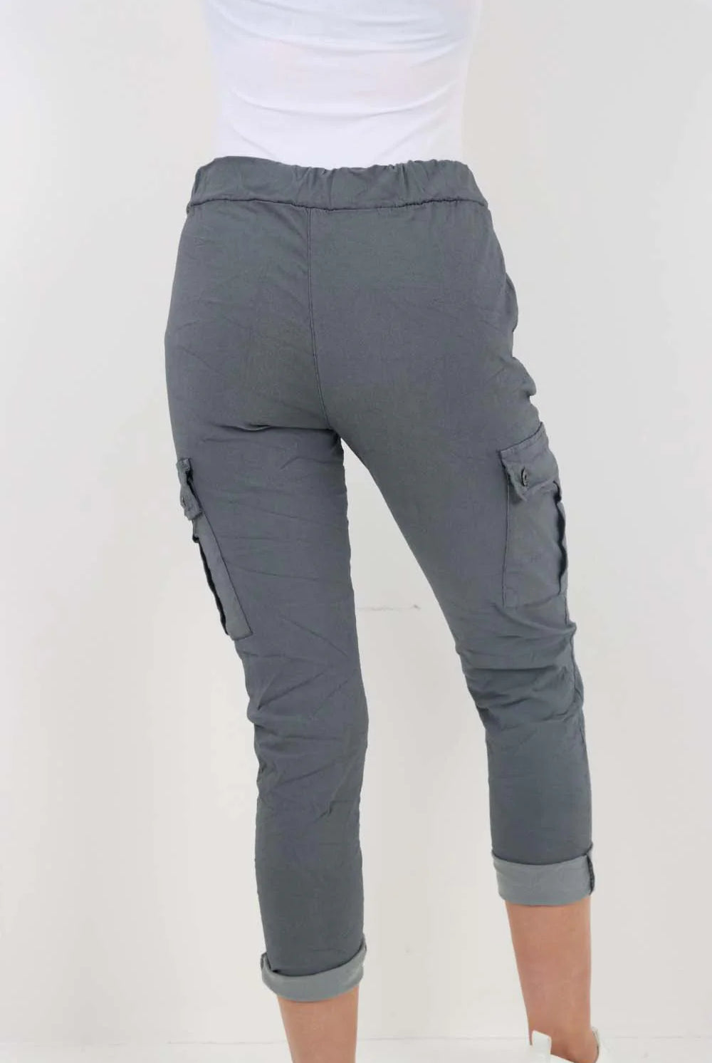 Italian Drawstring Waistband Magic Cargo Trouser Trouser WearAll