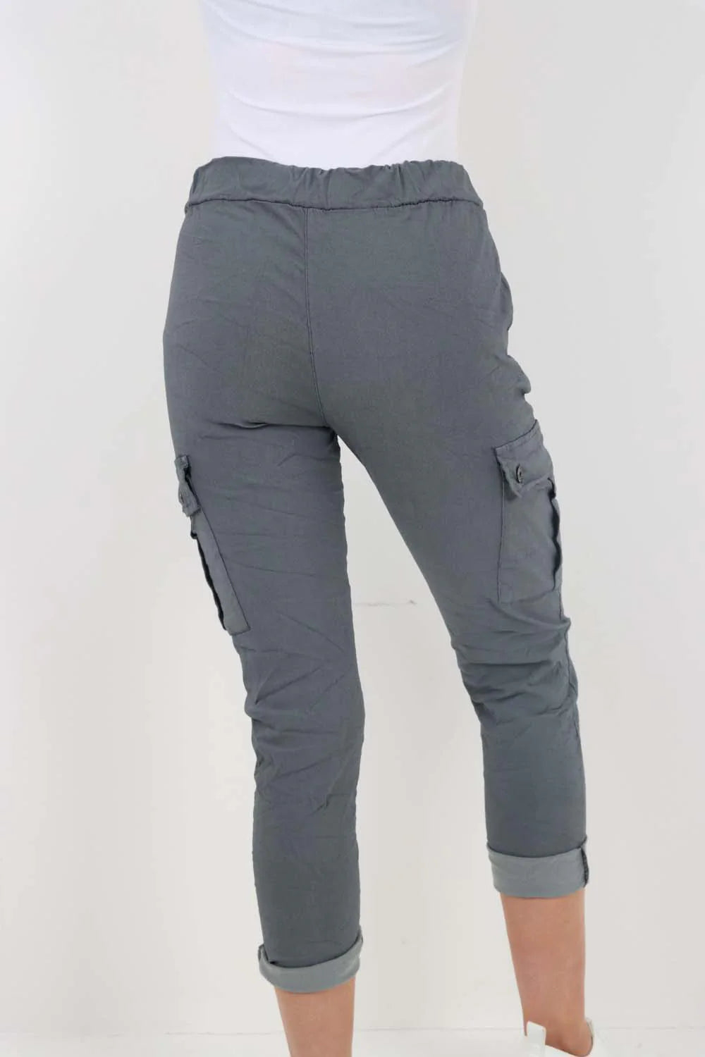 Italian Drawstring Waistband Magic Cargo Trouser Trouser WearAll