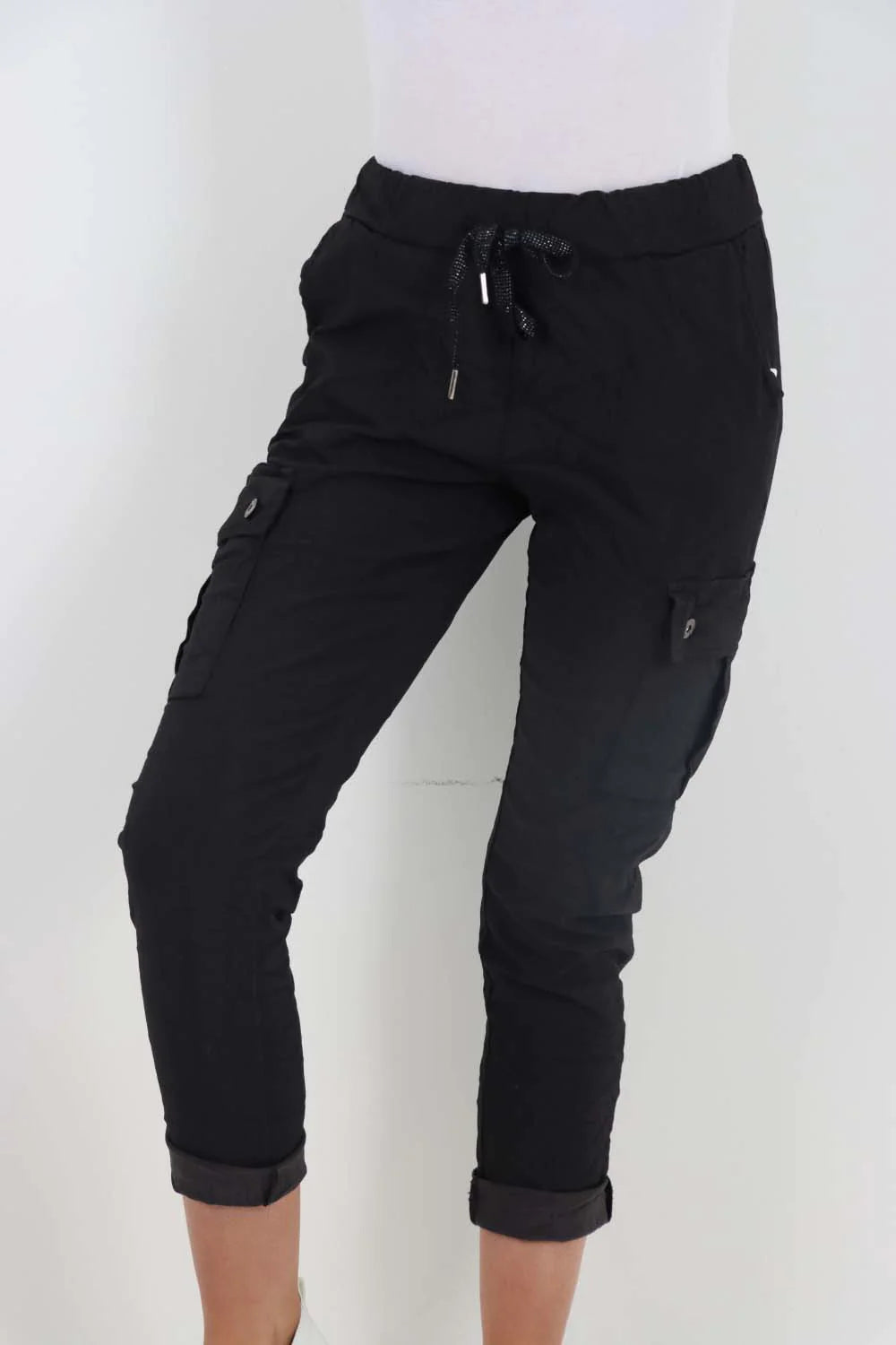 Italian Drawstring Waistband Magic Cargo Trouser Trouser WearAll