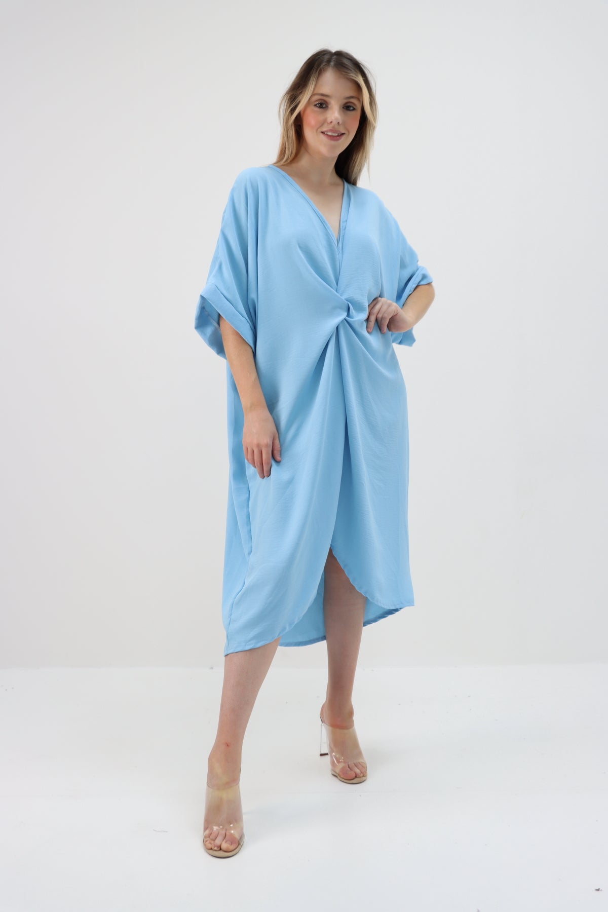 Tie Knot Twist Midi Dress Dress WearAll