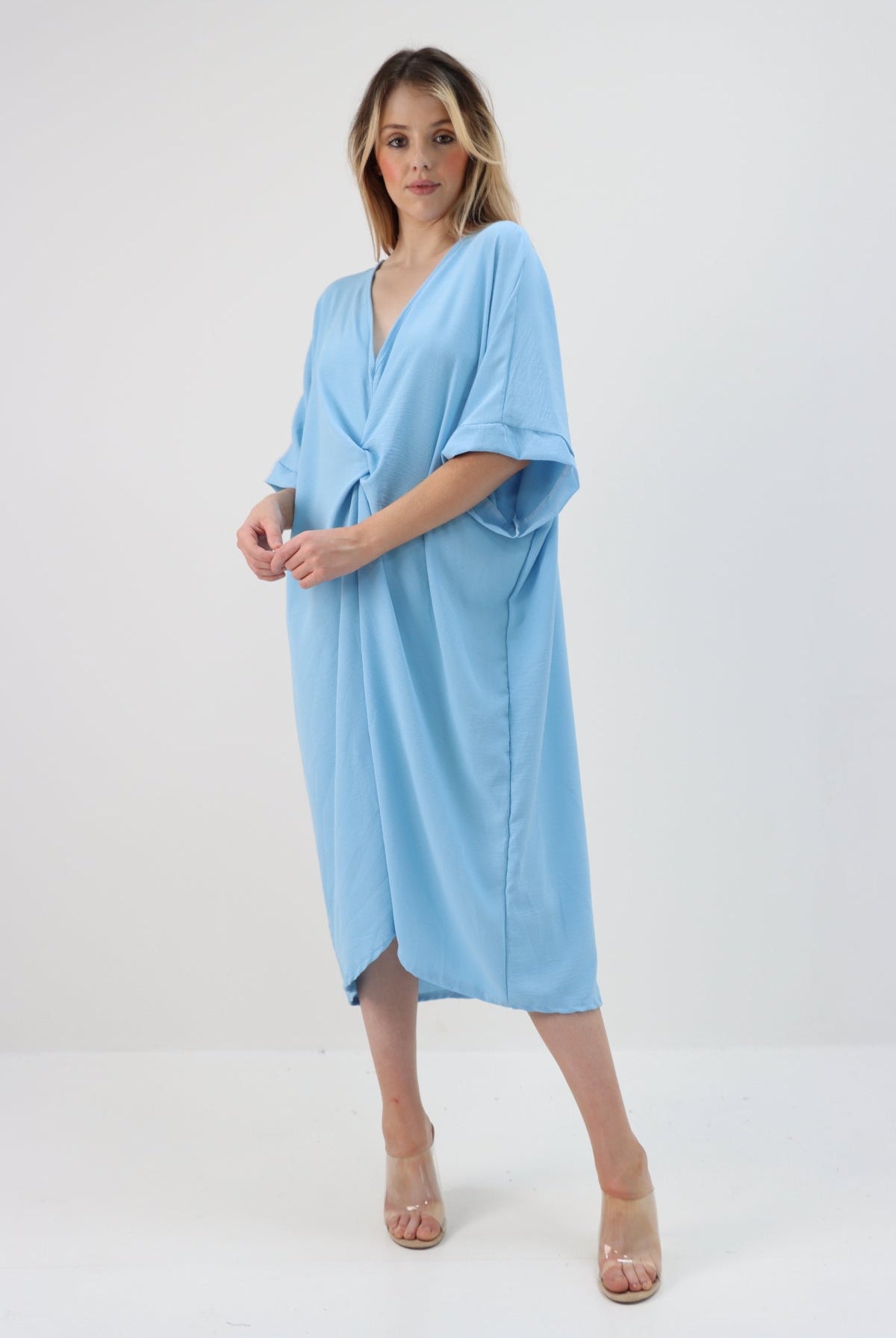 Tie Knot Twist Midi Dress Dress WearAll