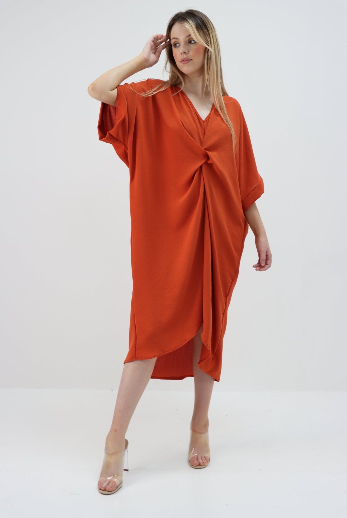 Tie Knot Twist Midi Dress Dress WearAll