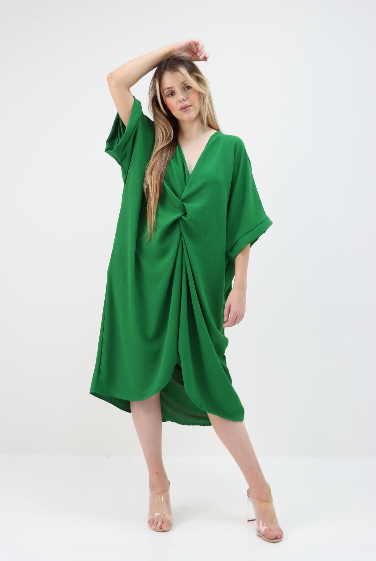 Tie Knot Twist Midi Dress Dress WearAll