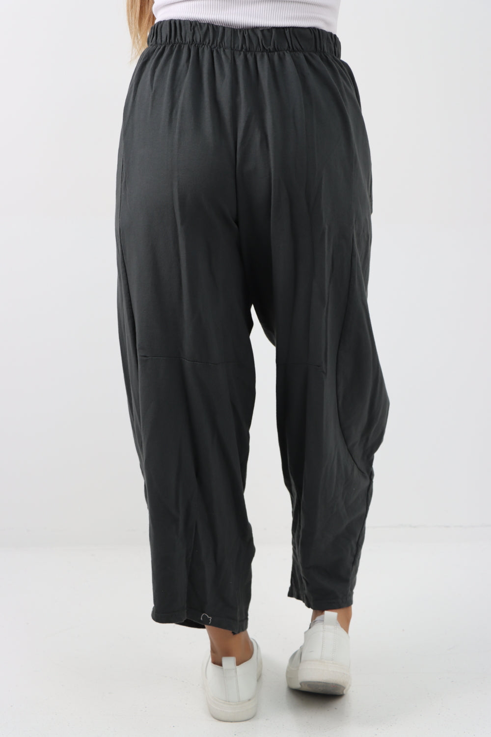 Italian Relaxed Fit Plain Baggy Trouser Trousers WearAll