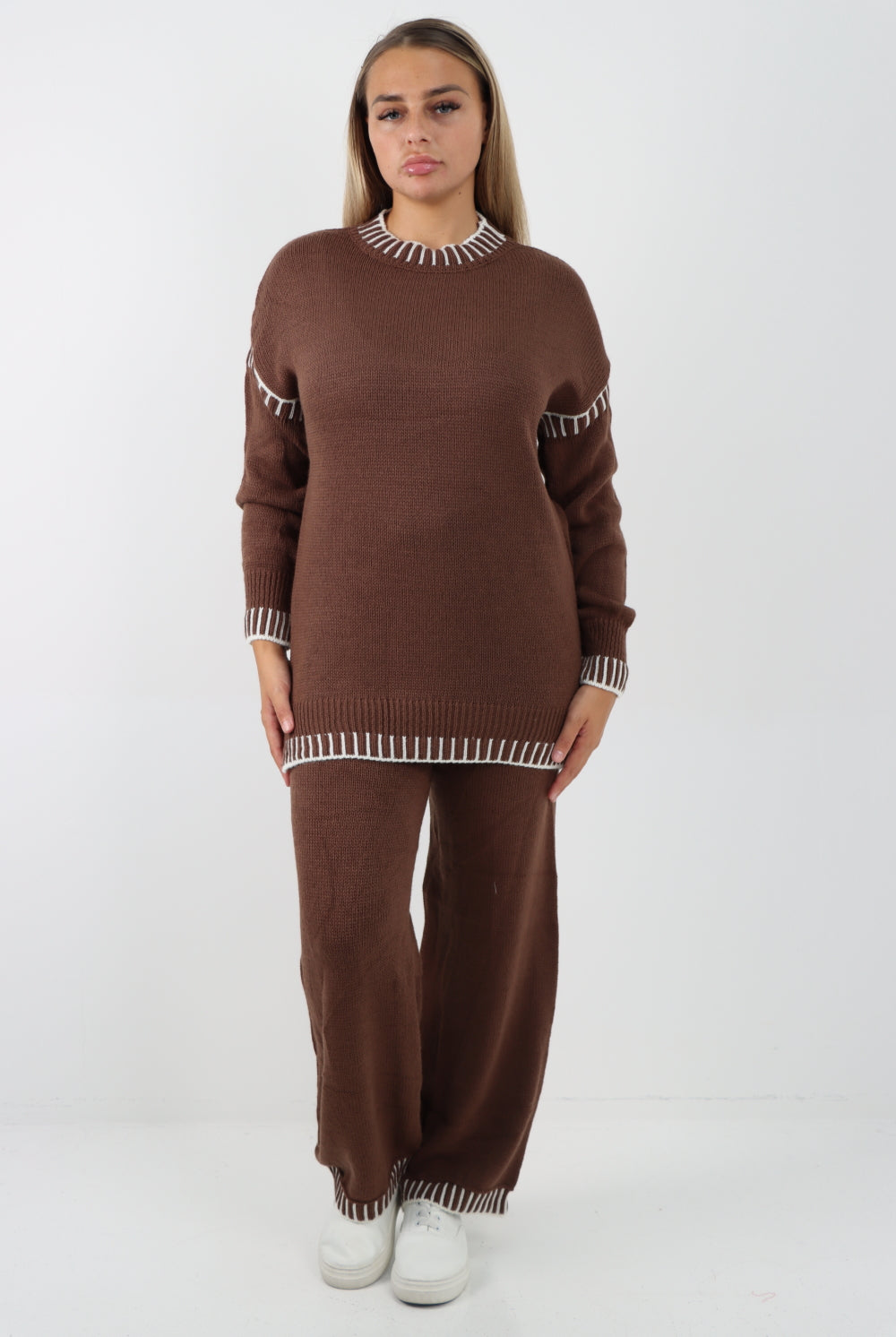 Italian Patch Knitted Co-Ord Set Tracksuit Dress WearAll