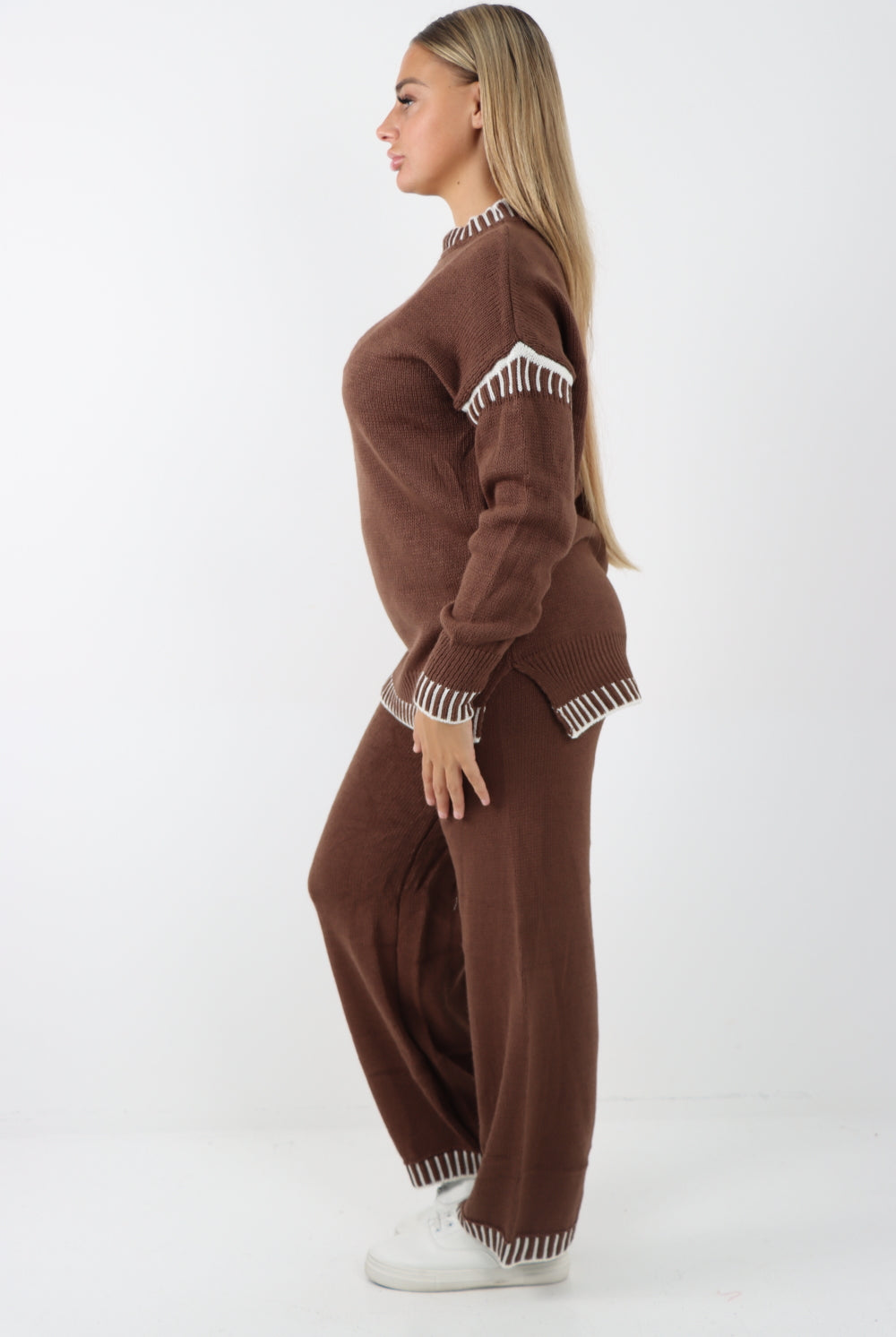 Italian Patch Knitted Co-Ord Set Tracksuit Dress WearAll