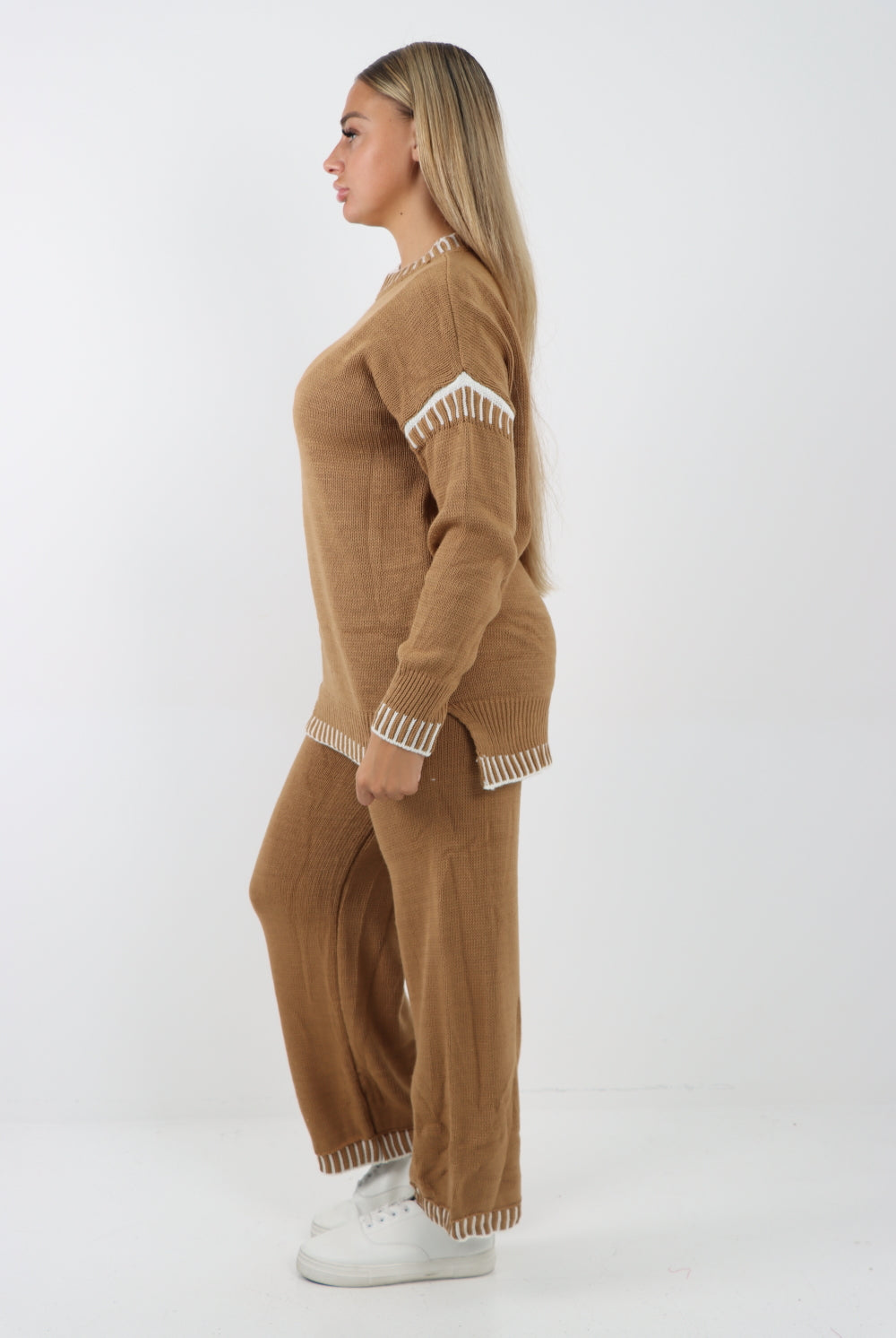 Italian Patch Knitted Co-Ord Set Tracksuit Dress WearAll