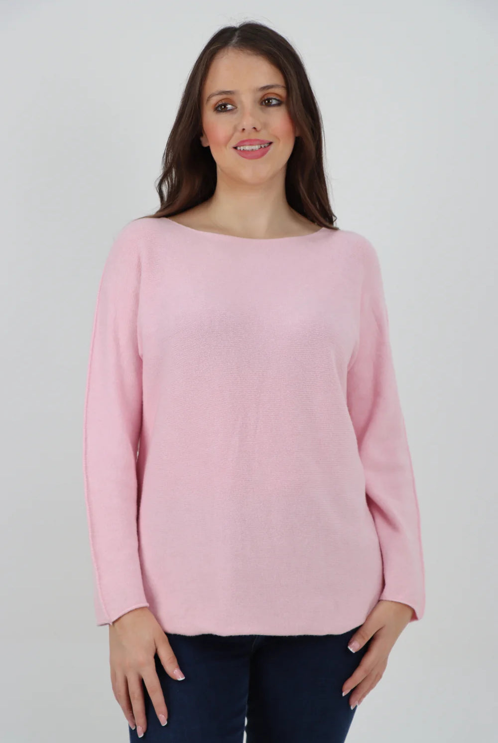 Knitted Jumper Round Neck Basic Sweater Top Sweater WearAll