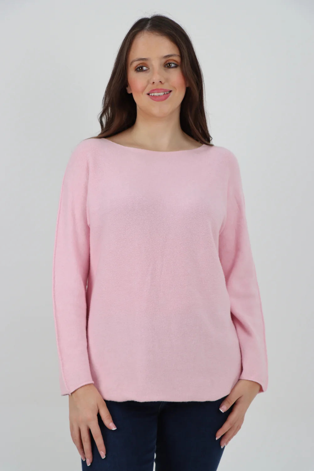Knitted Jumper Round Neck Basic Sweater Top Sweater WearAll
