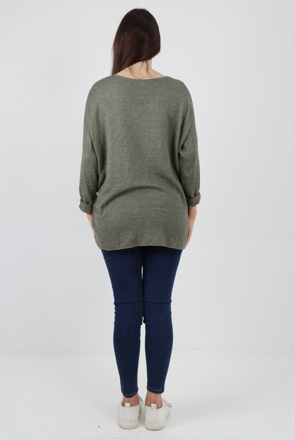 Italian Sequin Detail On Shoulder Soft Knit Jumper Top Jumper WearAll