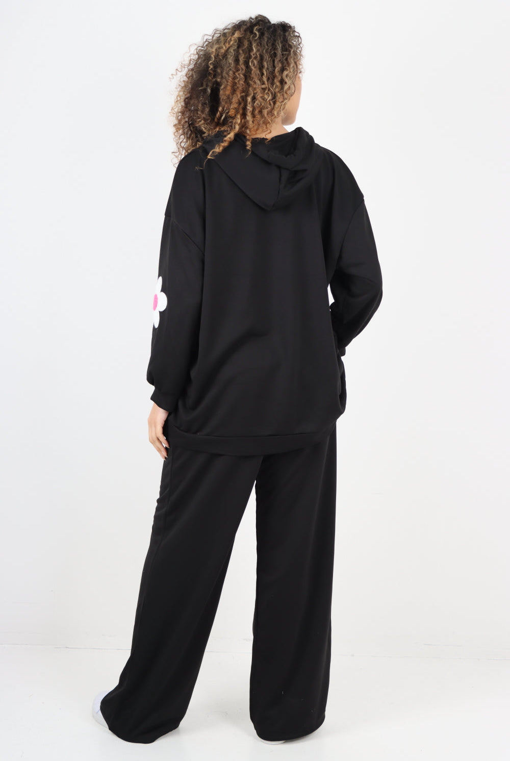 italian ditsy floral print hooded co ord set Co-Ord Suit Set WearAll