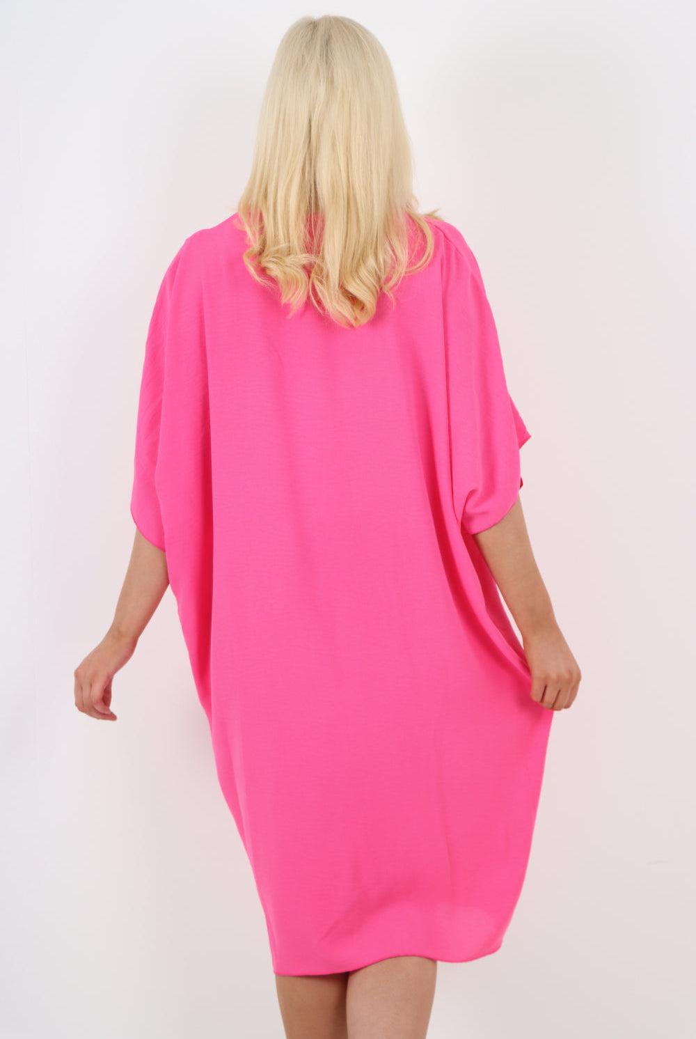Italian Oversized V Neck Ring Detail Kaftan Dress Dresses WearAll