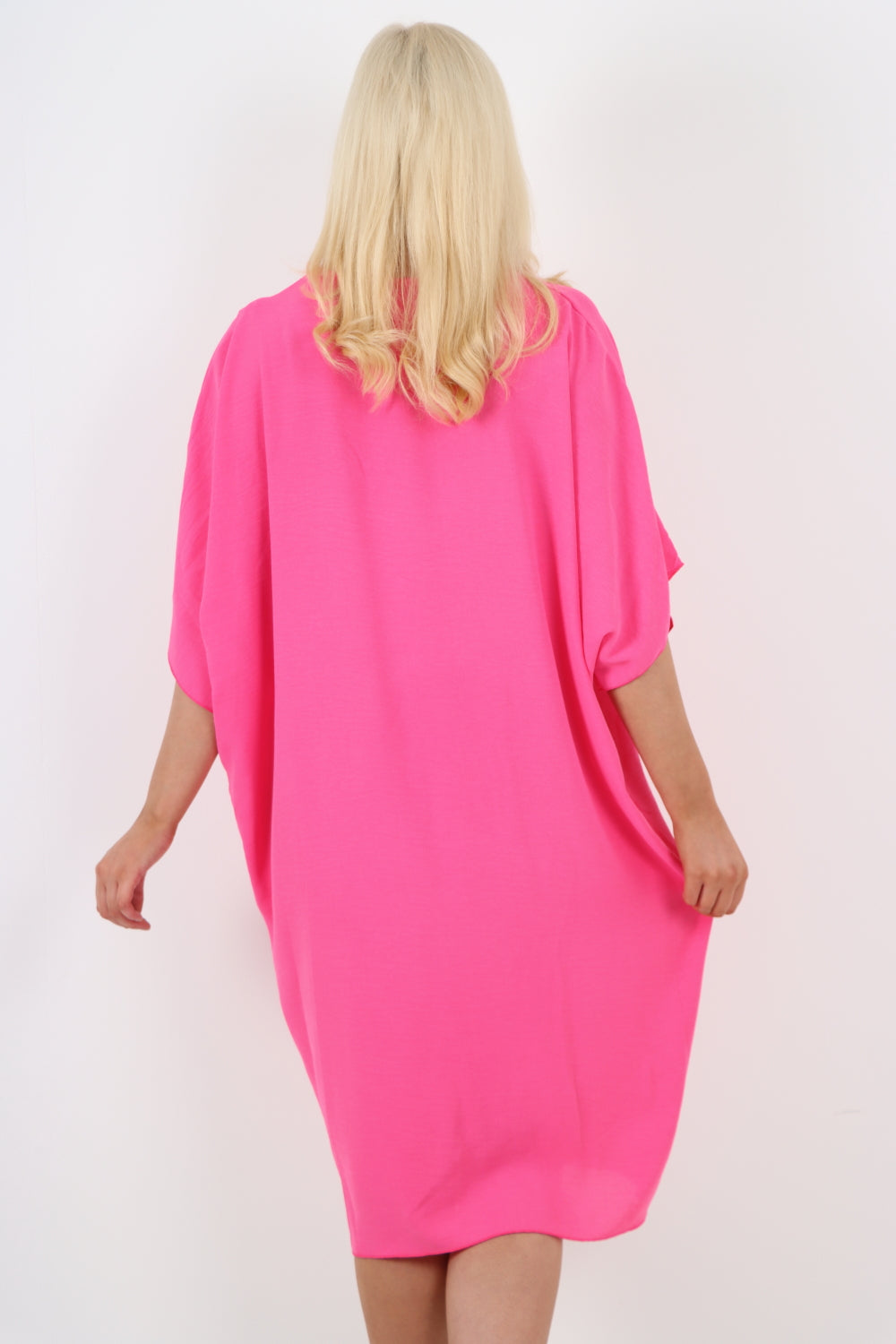 Italian Oversized V Neck Ring Detail Kaftan Dress Dresses WearAll