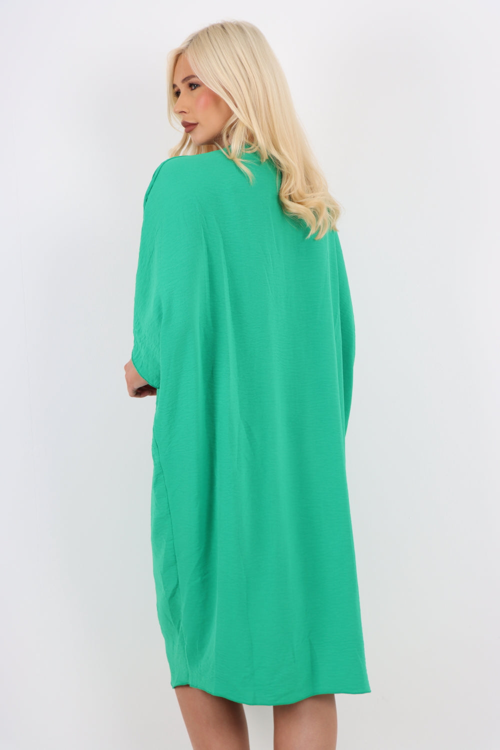 Italian Oversized V Neck Ring Detail Kaftan Dress Dresses WearAll