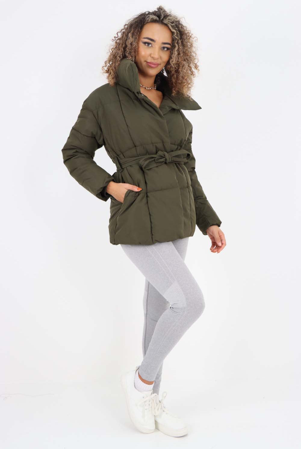 Italian Belted Hooded Jacket Coat Jackets & Coat WearAll