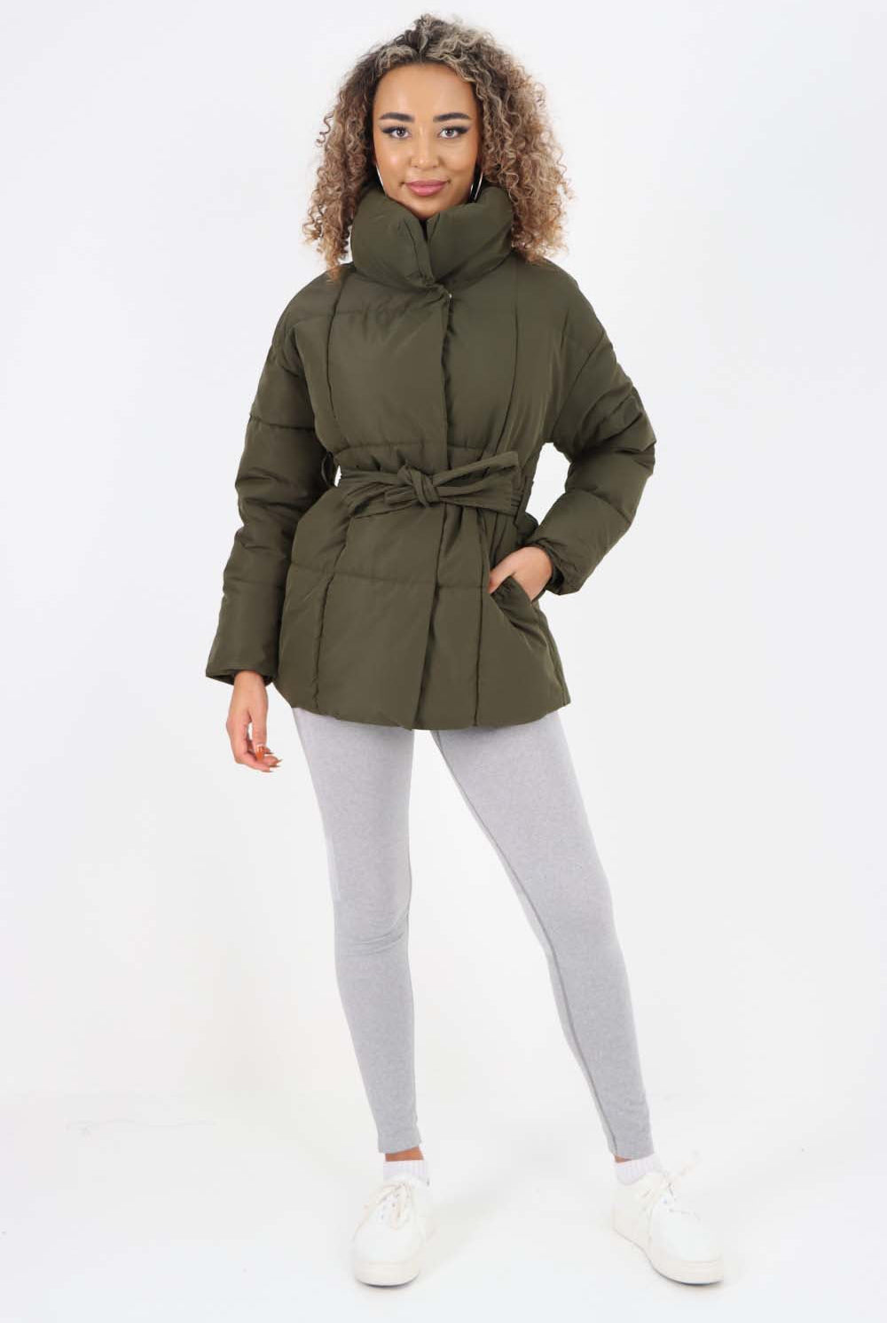 Italian Belted Hooded Jacket Coat Jackets & Coat WearAll
