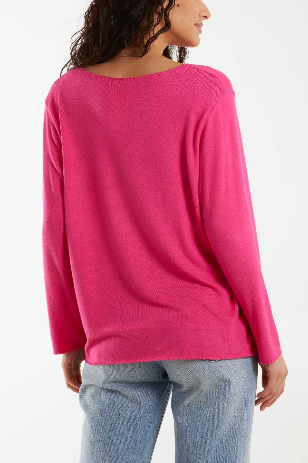 Diamante Dandelion Flower Fine Knit Jumpers WearAll