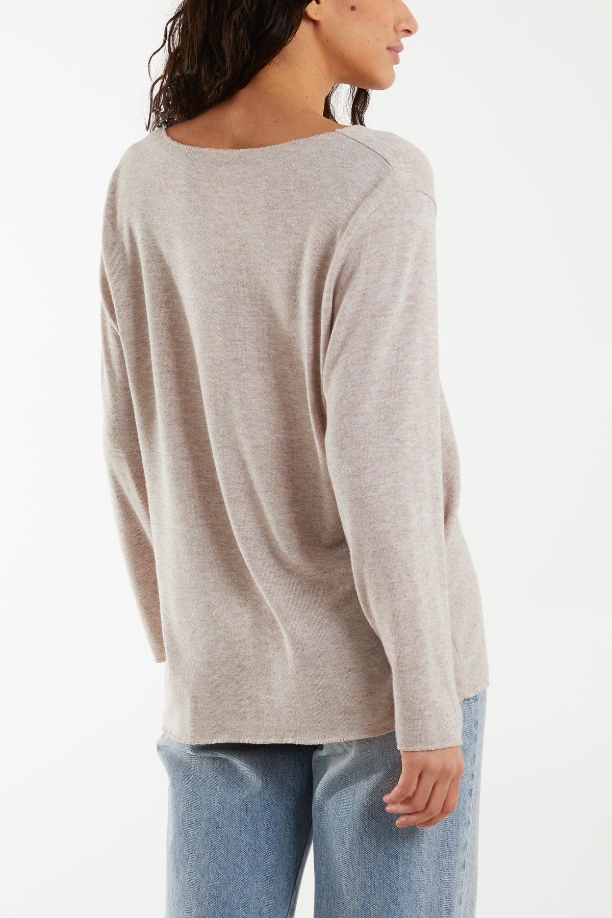 Diamante Dandelion Flower Fine Knit Jumpers WearAll