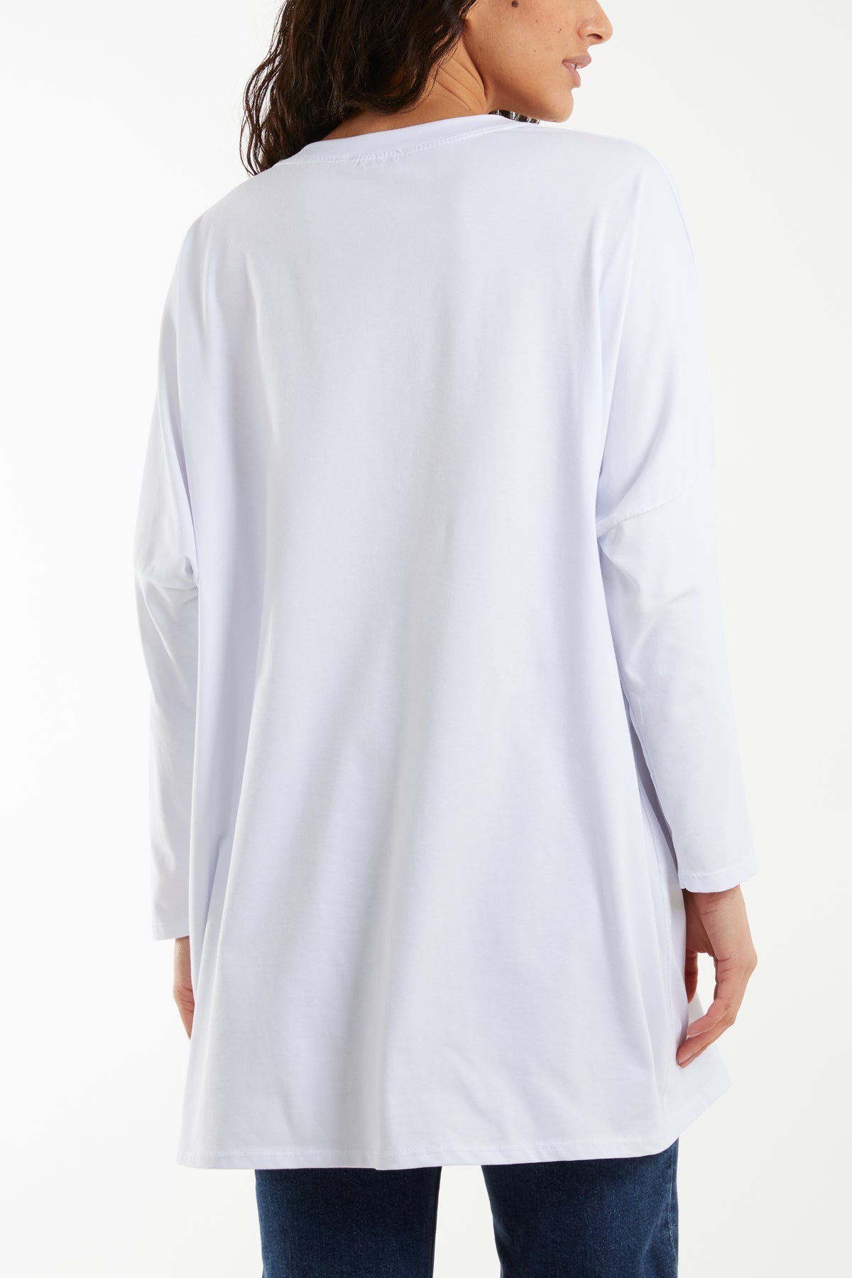 Multicolour Fluffy Daisy Long Sleeve Top T-shirts WearAll