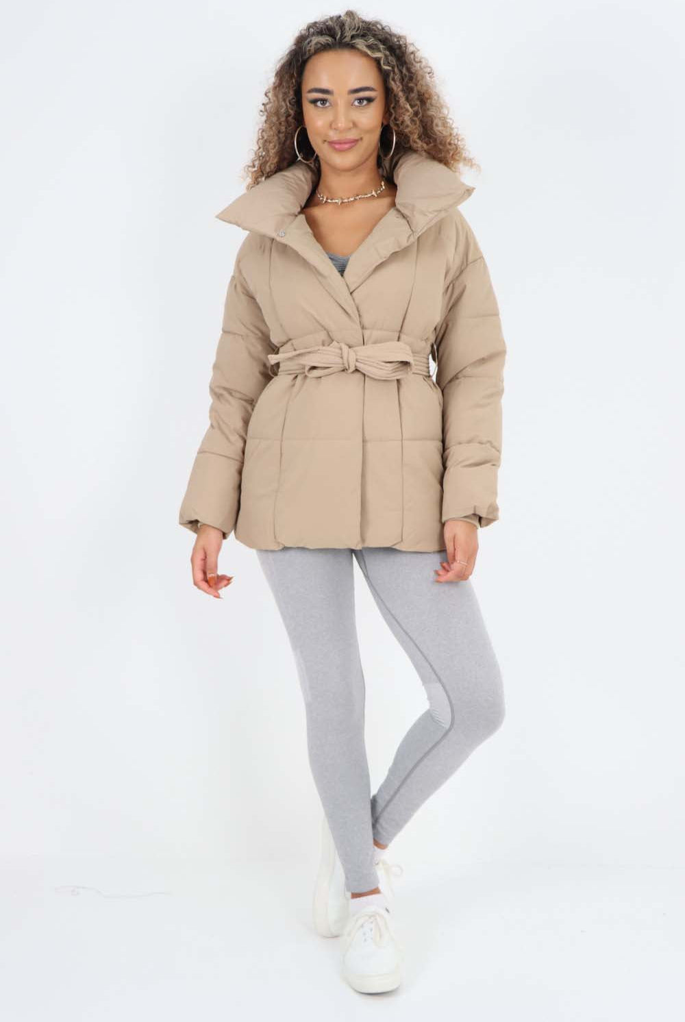 Italian Belted Hooded Jacket Coat Jackets & Coat WearAll