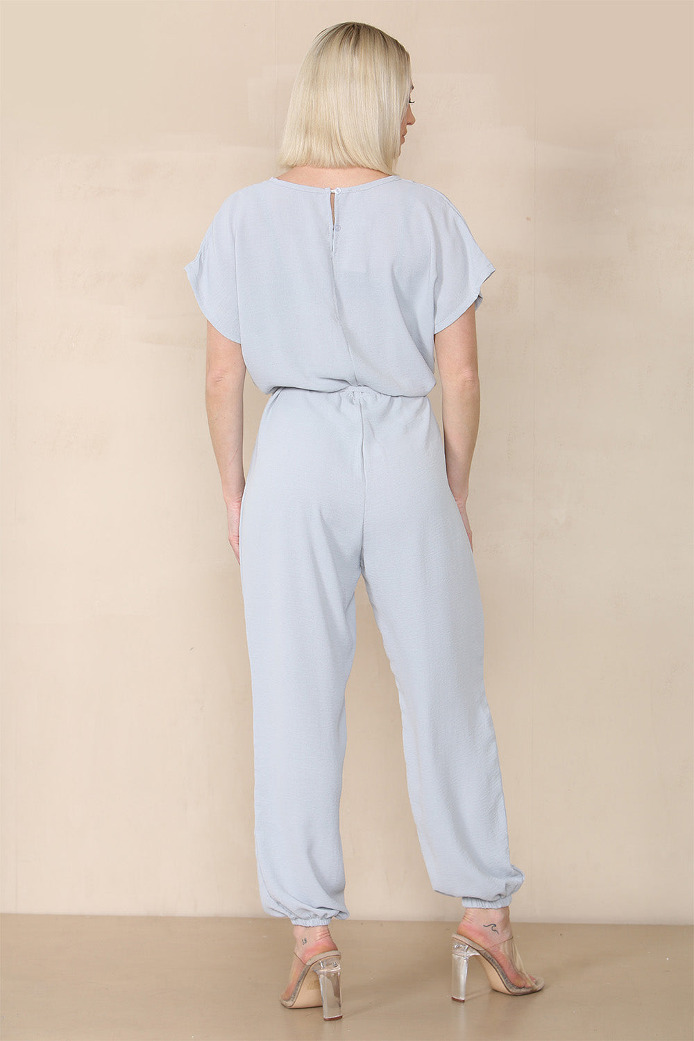 Tie Waist Stylish Harem Jumpsuit Playsuits & Jumpsuits WearAll