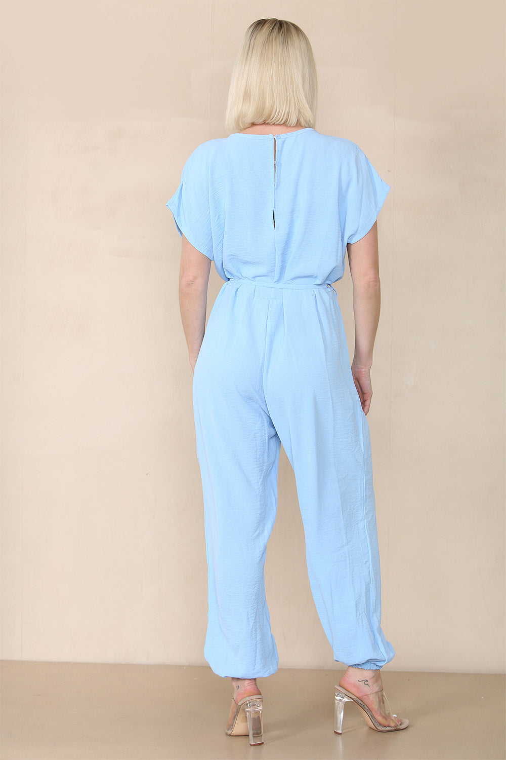 Tie Waist Stylish Harem Jumpsuit Playsuits & Jumpsuits WearAll