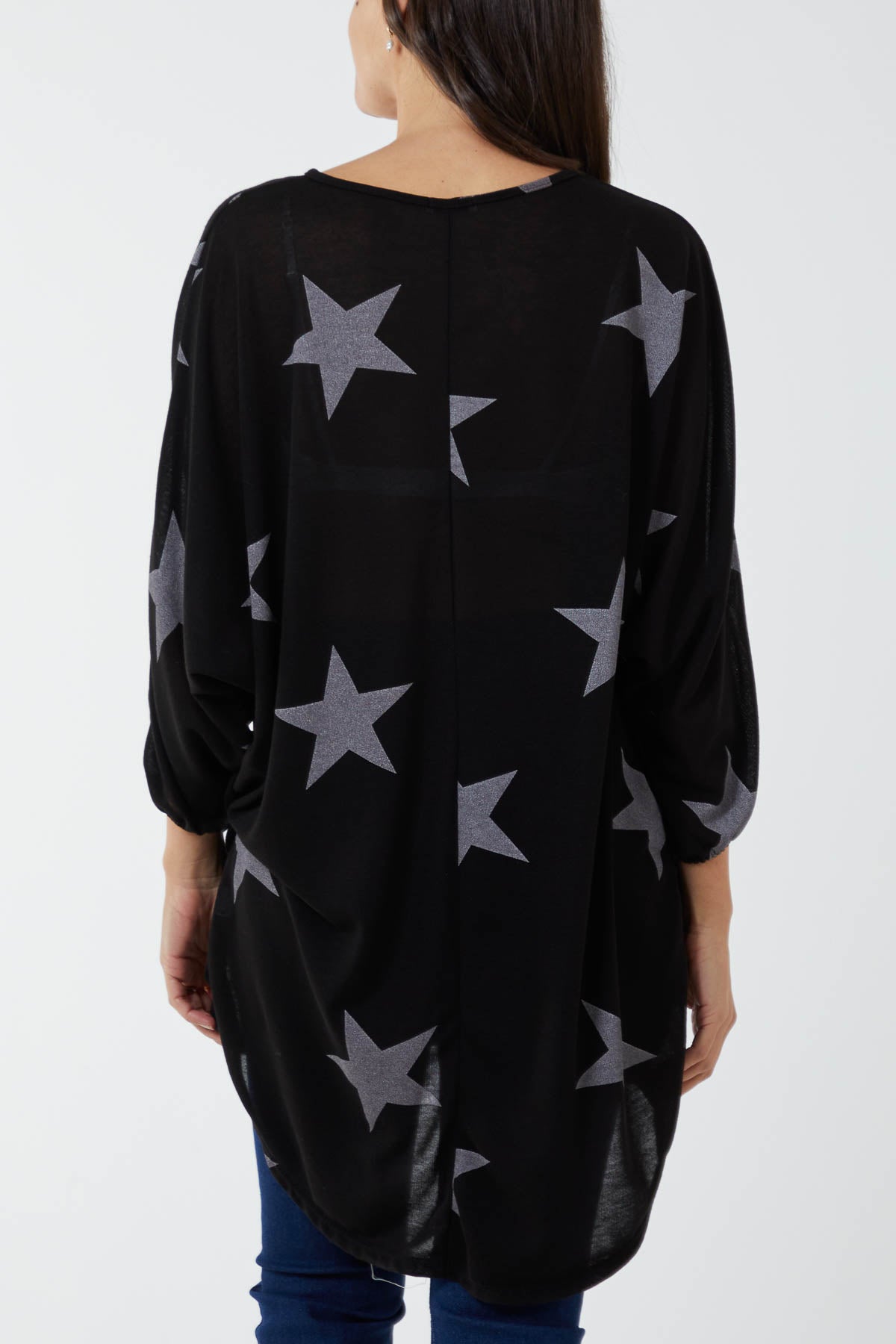 Dip Hem Asymmetric Star Top TOPMF2 WearAll