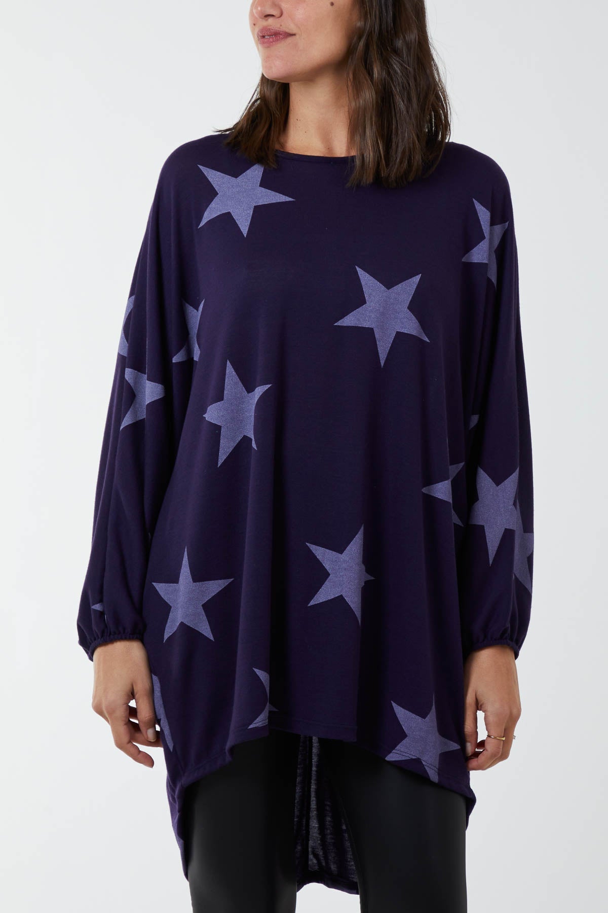 Dip Hem Asymmetric Star Top TOPMF2 WearAll