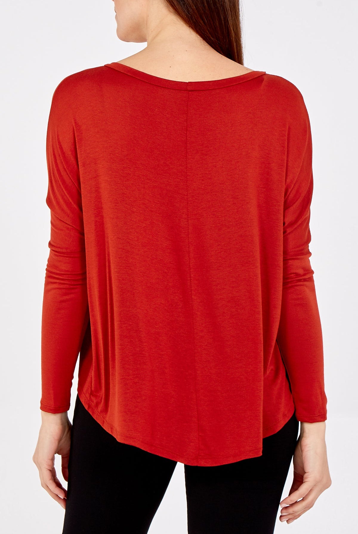 Basic Long Sleeve High Low Top TOPMF2 WearAll