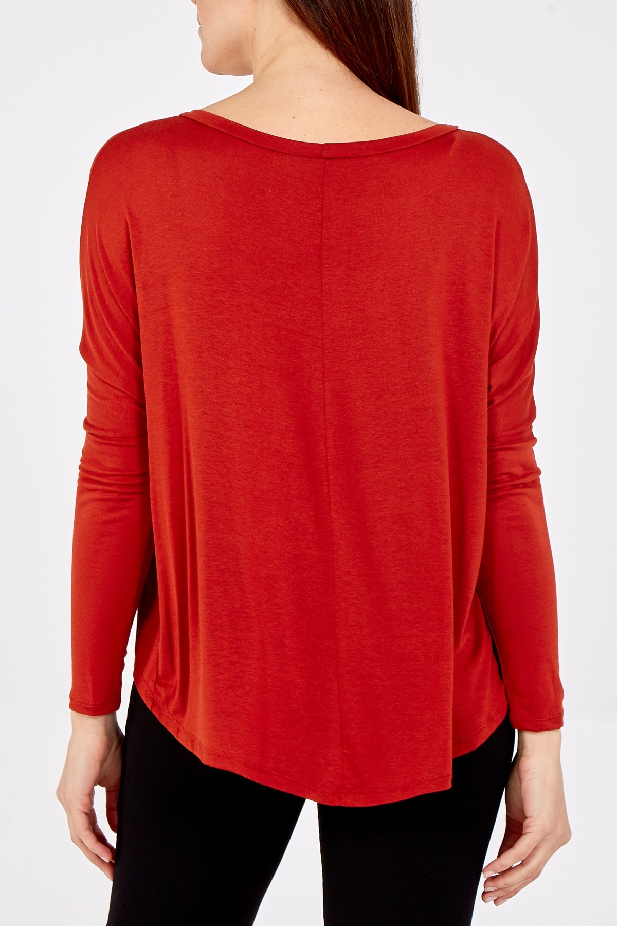 Basic Long Sleeve High Low Top TOPMF2 WearAll