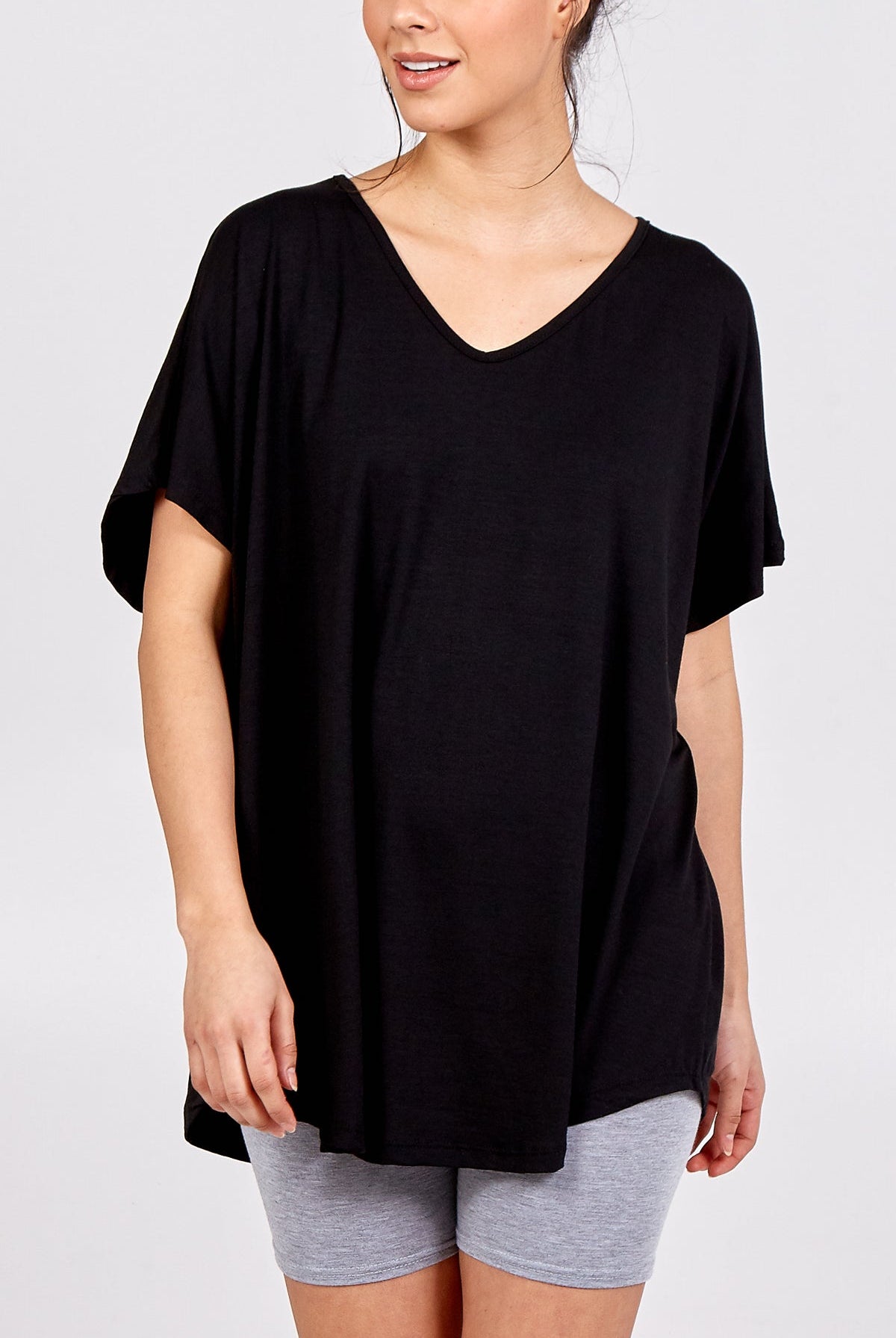 Basic Oversized Tee TOPMF2 WearAll Black One Size