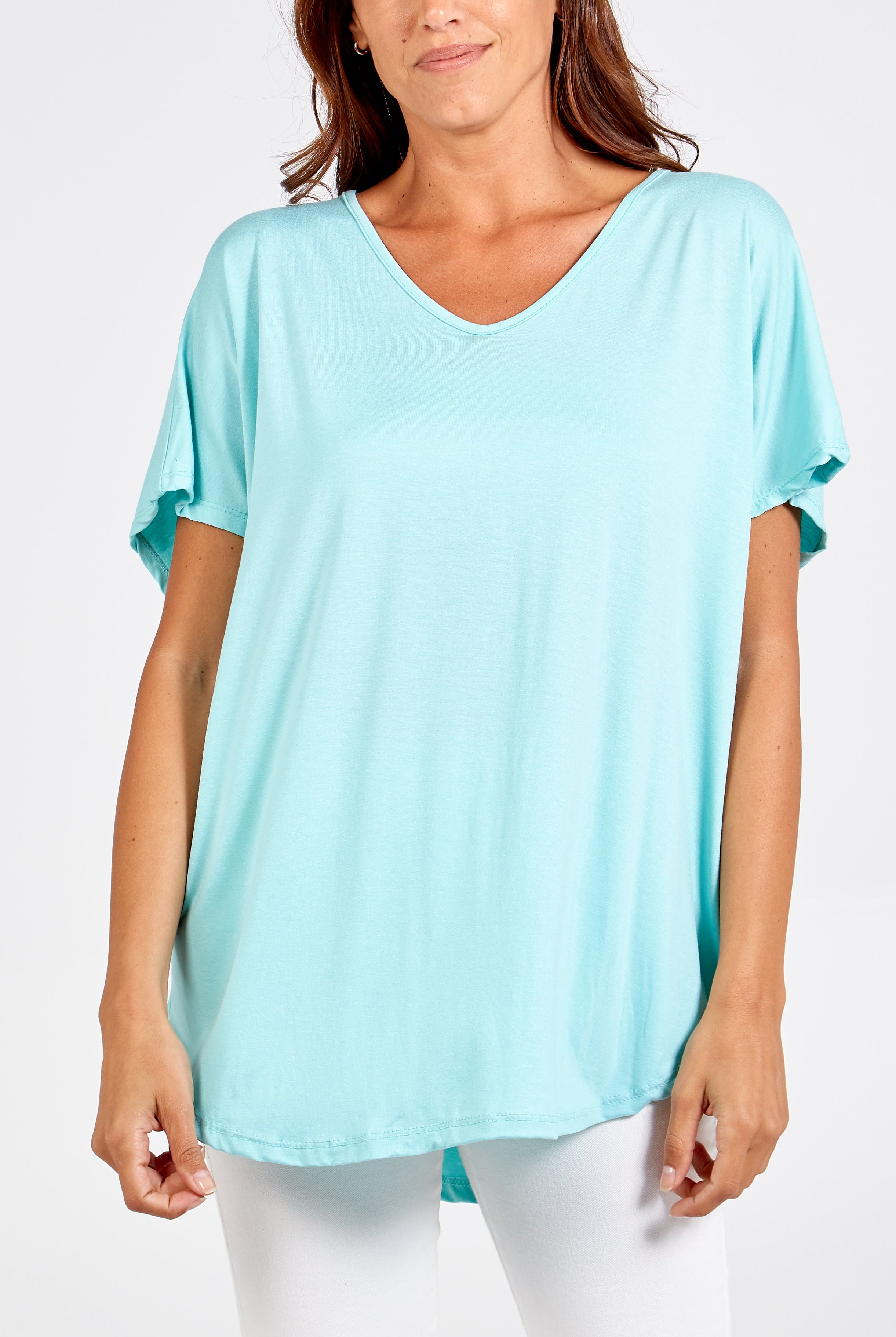 Basic Oversized Tee TOPMF2 WearAll Mint One Size
