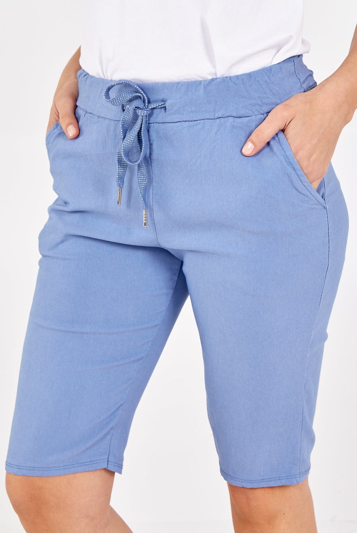 Magic Plain Drawstring Shorts Skirts & Shorts WearAll