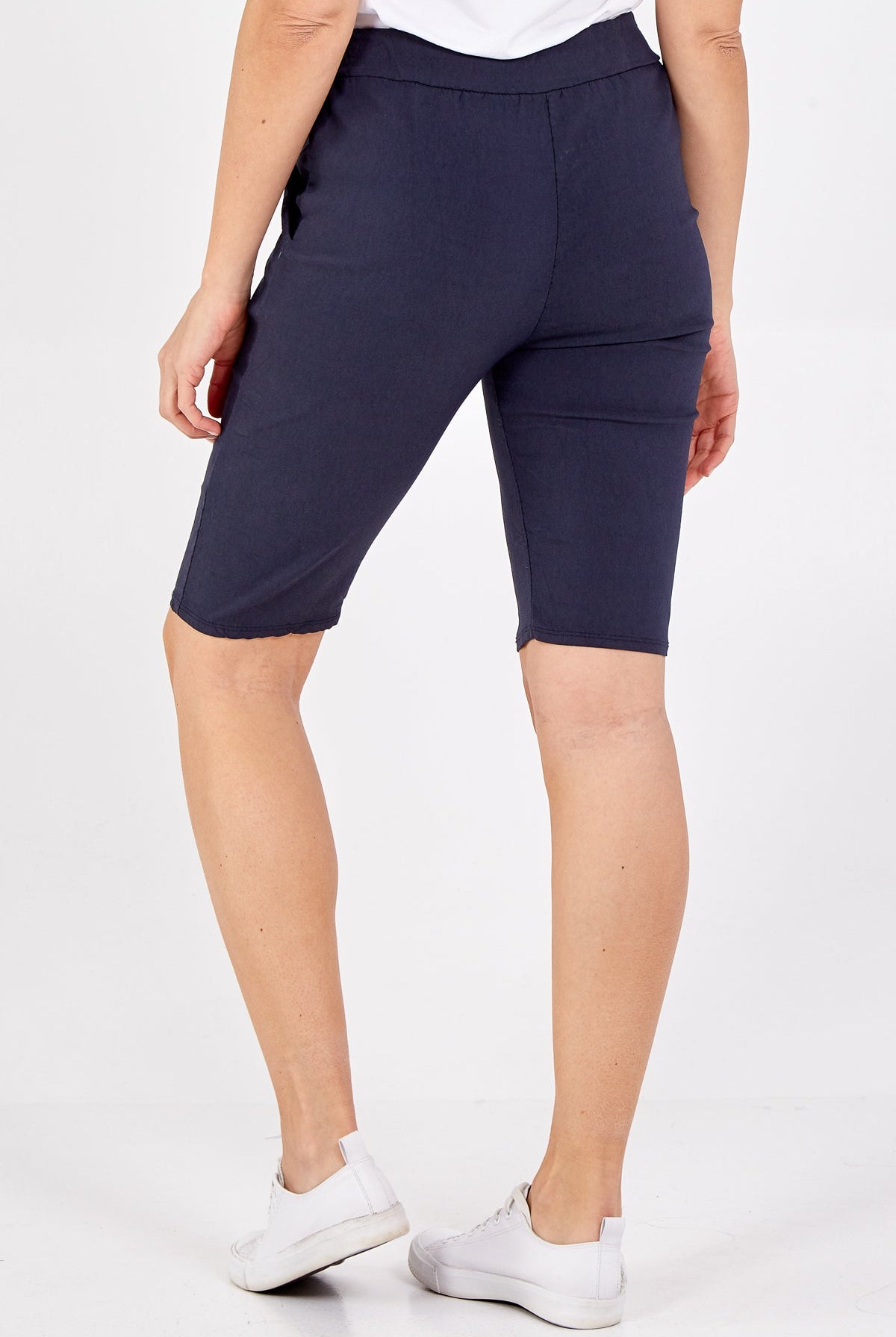 Plus Size Magic Plain Drawstring Shorts Skirts & Shorts WearAll