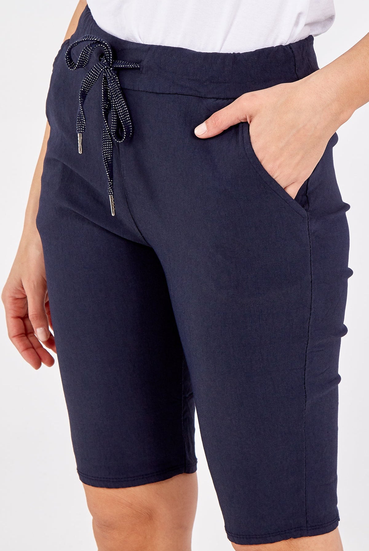 Magic Plain Drawstring Shorts Skirts & Shorts WearAll