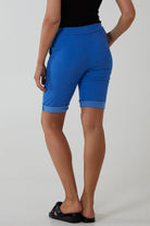 Plus Size Magic Plain Drawstring Shorts Skirts & Shorts WearAll