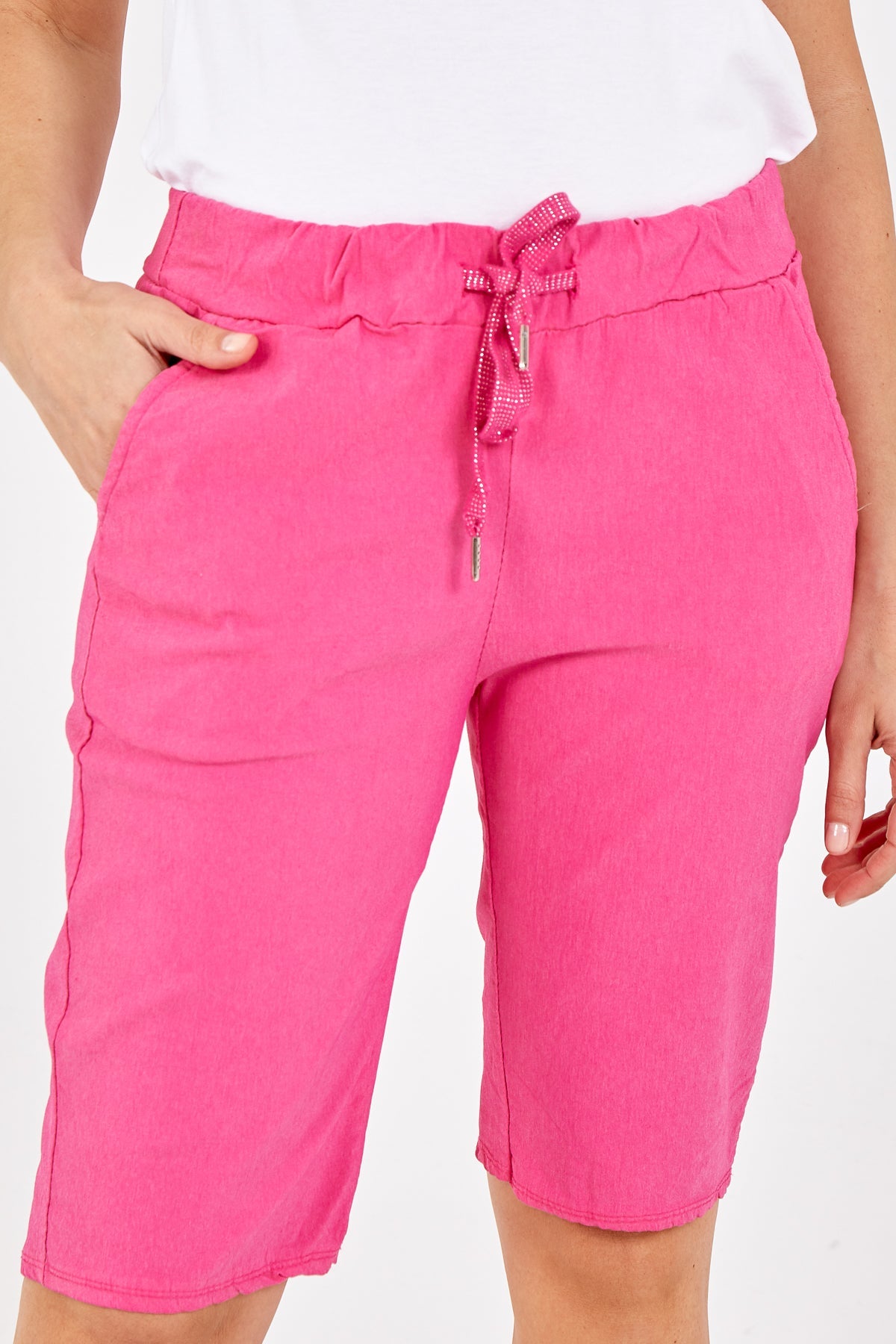 Magic Plain Drawstring Shorts Skirts & Shorts WearAll