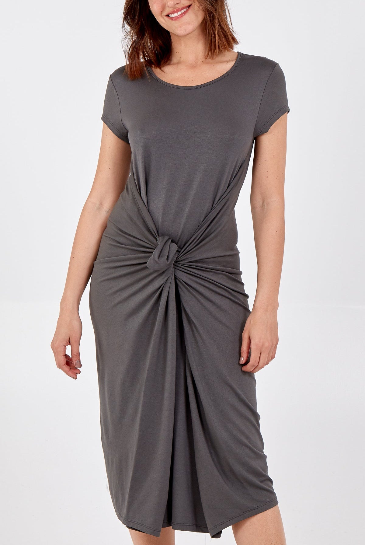 Cap Sleeve Plain Parachute Dress DMF2 WearAll
